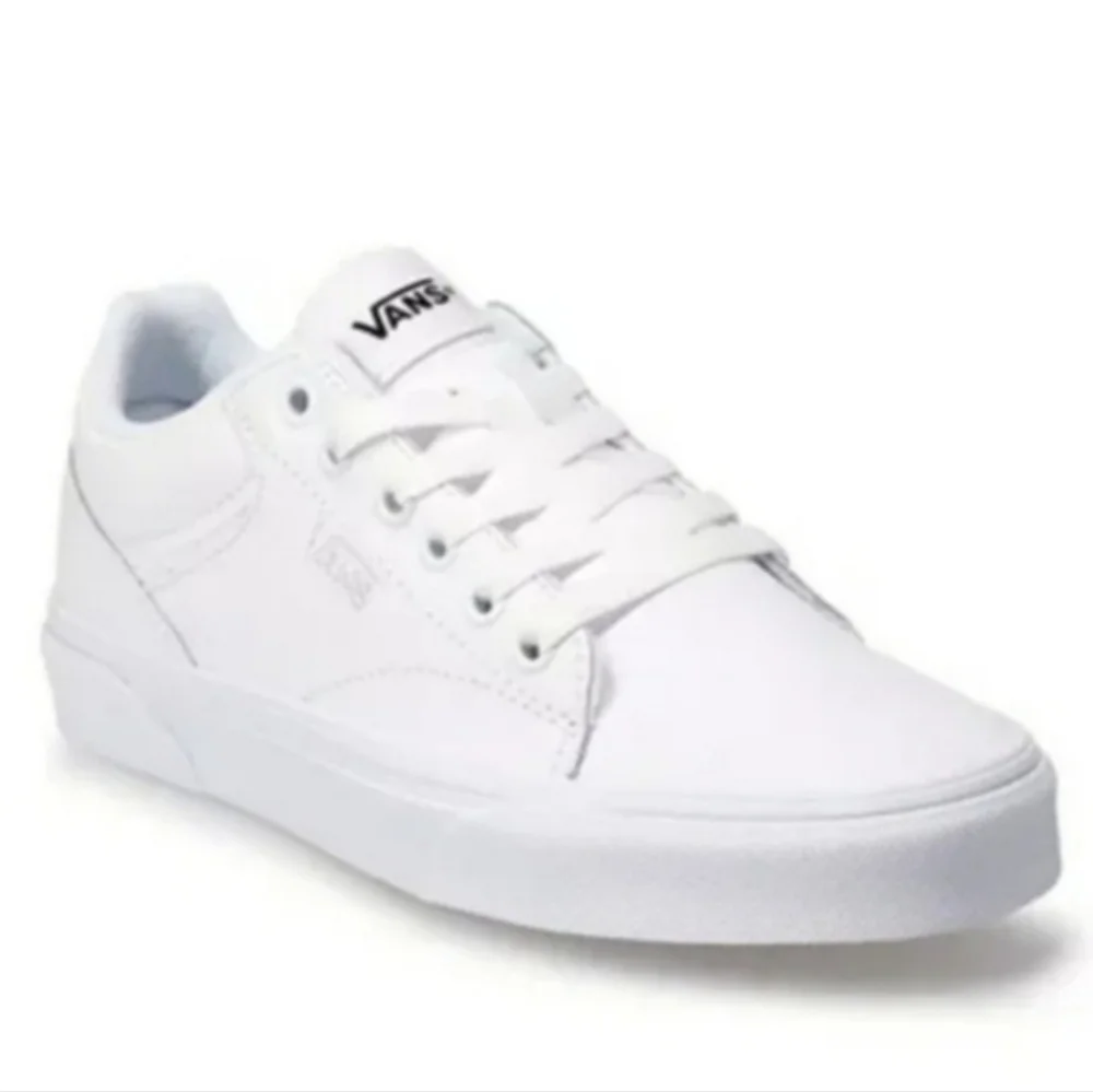 Vans Seldan white Leather lace up youth sneakers